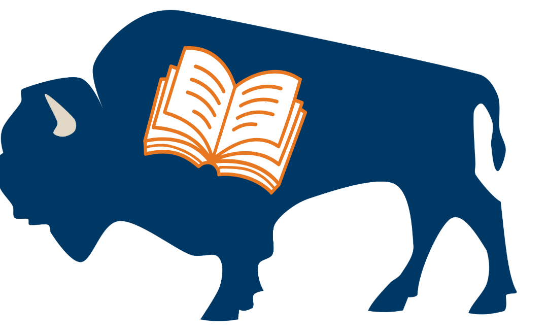 Bucky the Bison with the R logo