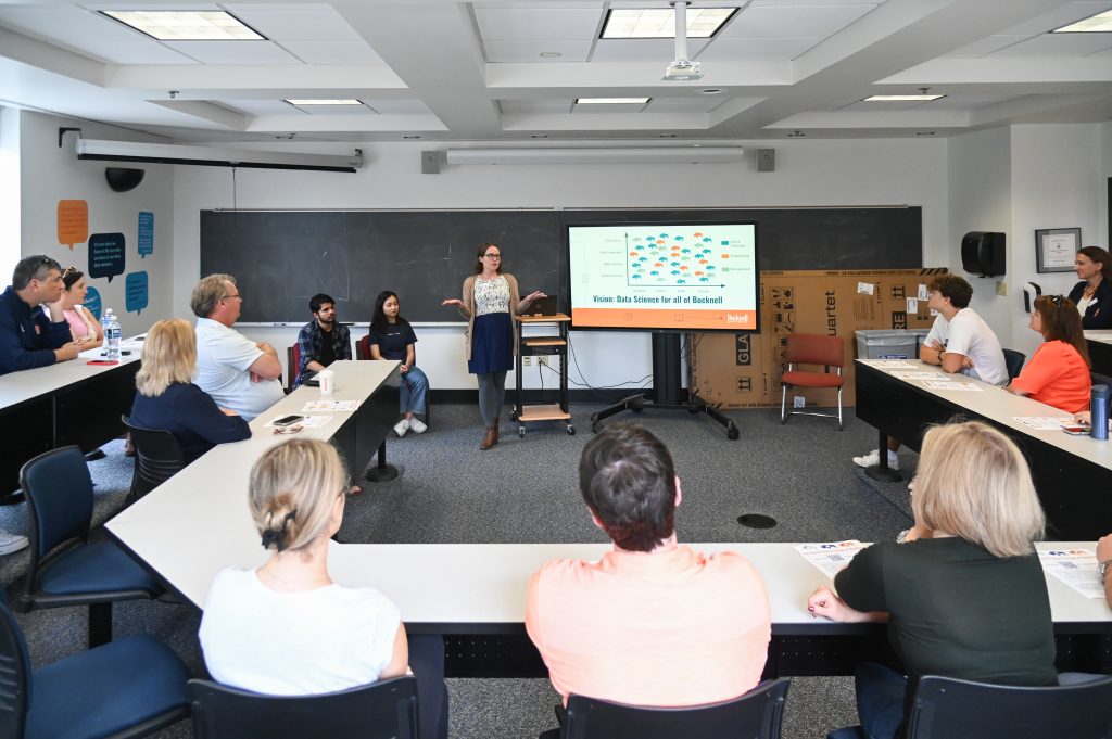 Kelly McConville teaching students